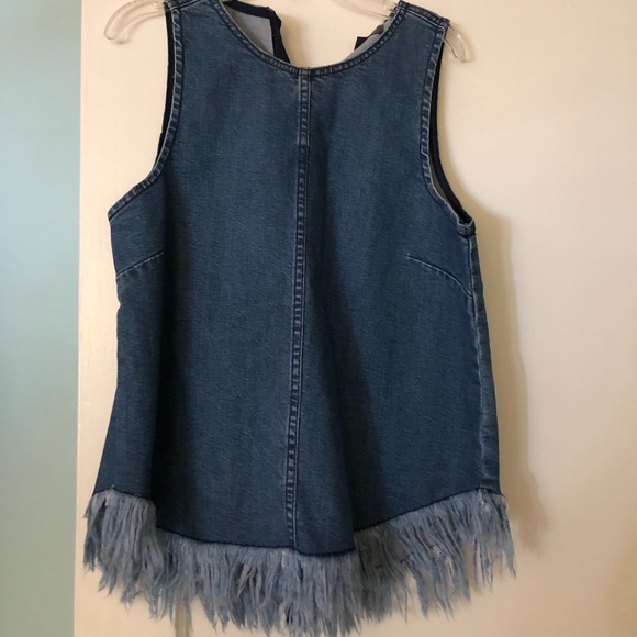 Design Lab Lord & Taylor Tops - Denim Blouse -Lord and Taylor